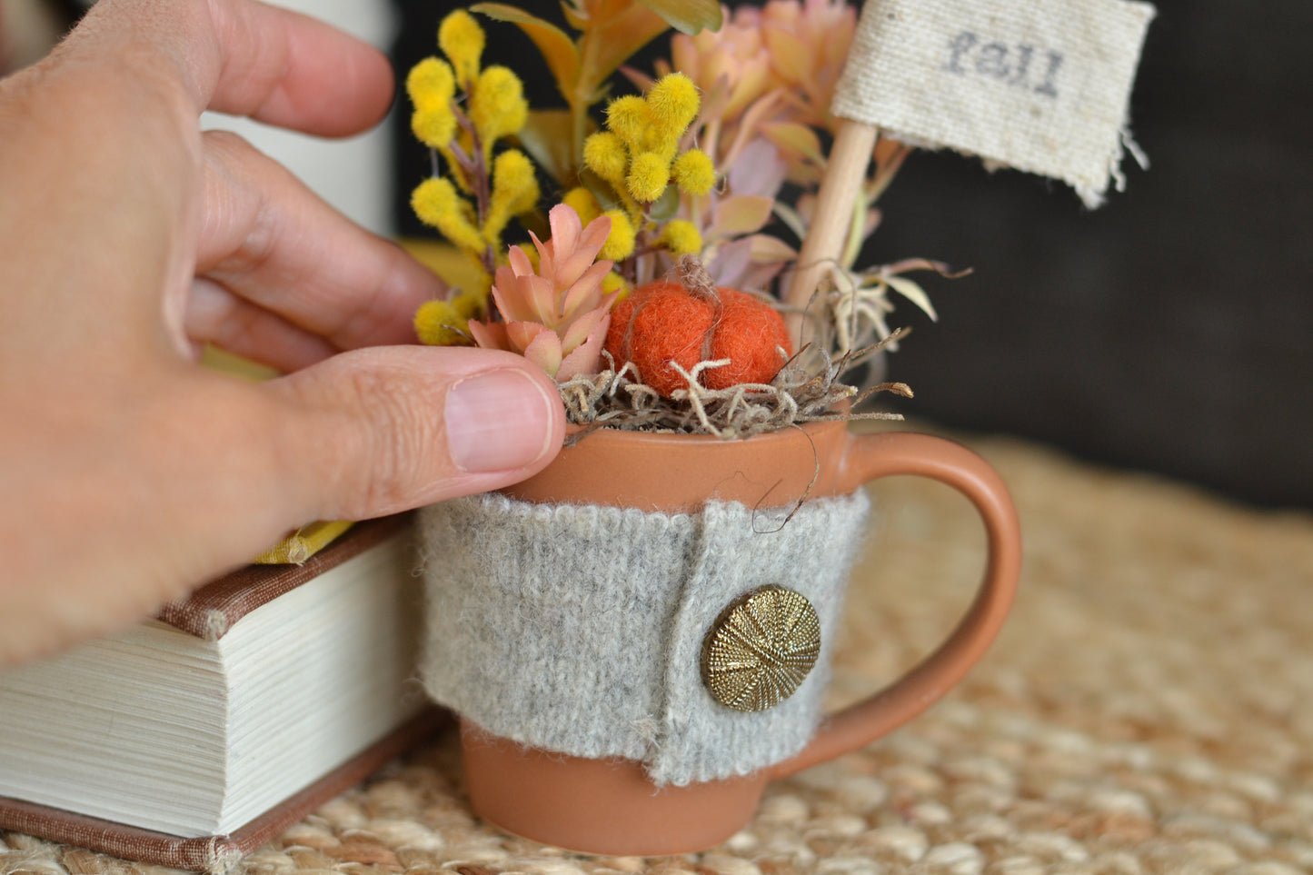Autumn Floral Mini Mug - F36