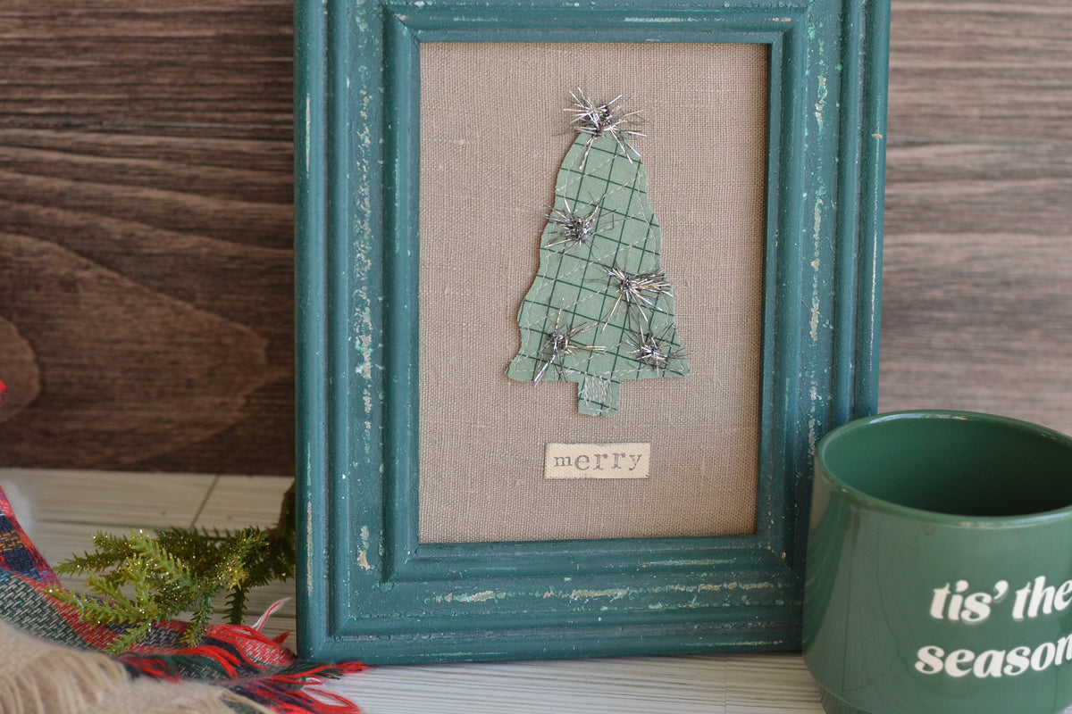 UNFRAMED Quilted Tree - 5"x7" Canvas G50  *frame not included