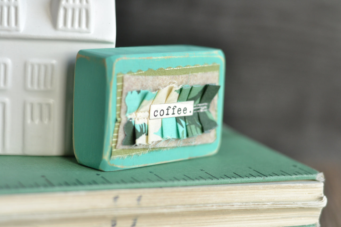 Fabric Scrap Coffee Sign