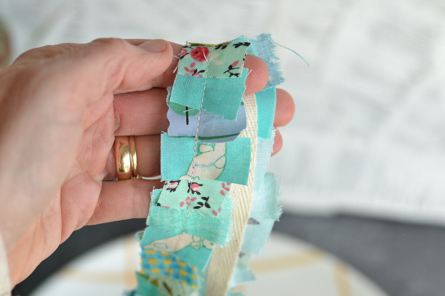AQUA Fabric Scrap Yarn - 1 Yard